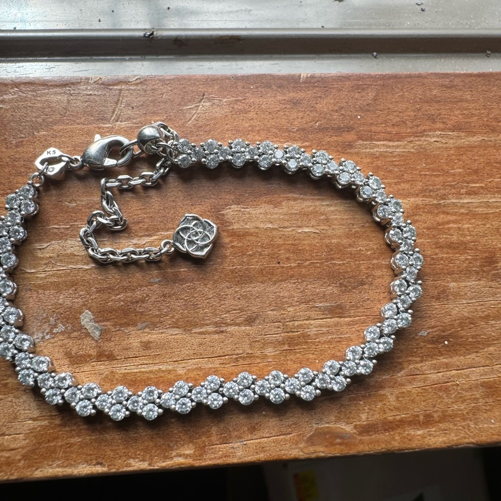 Kendra Scott Silver Cubic Bracelet